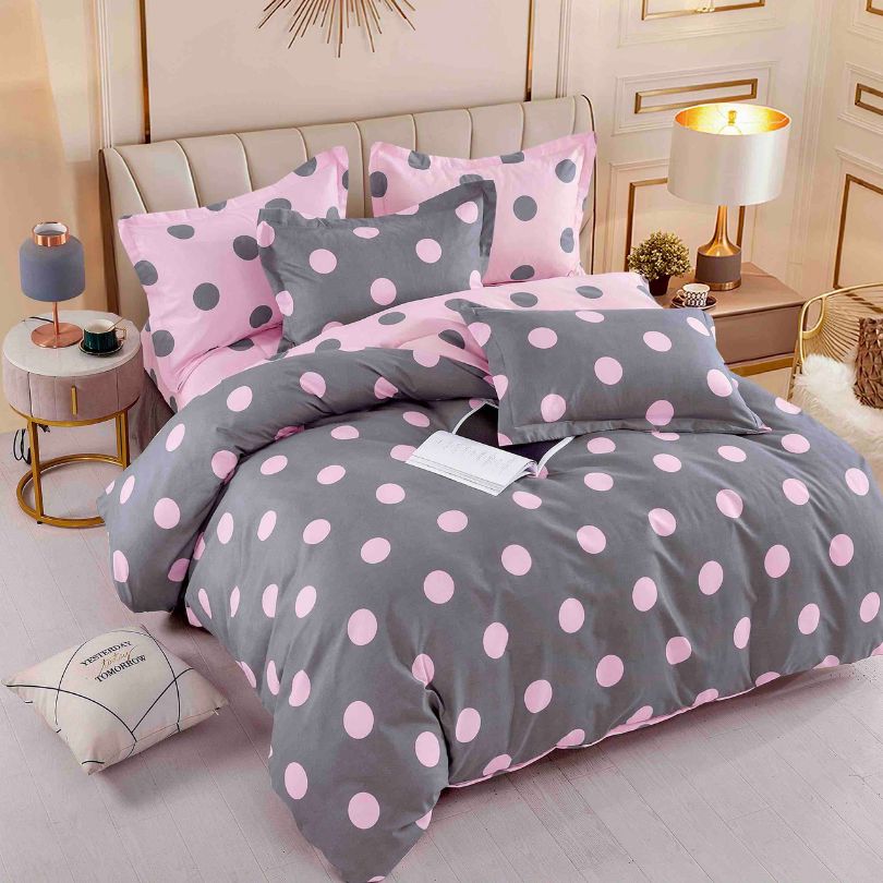 Lenjerie de pat finet, 6 piese, confort absolut si aspect elegant pentru dormitor| 2123-J