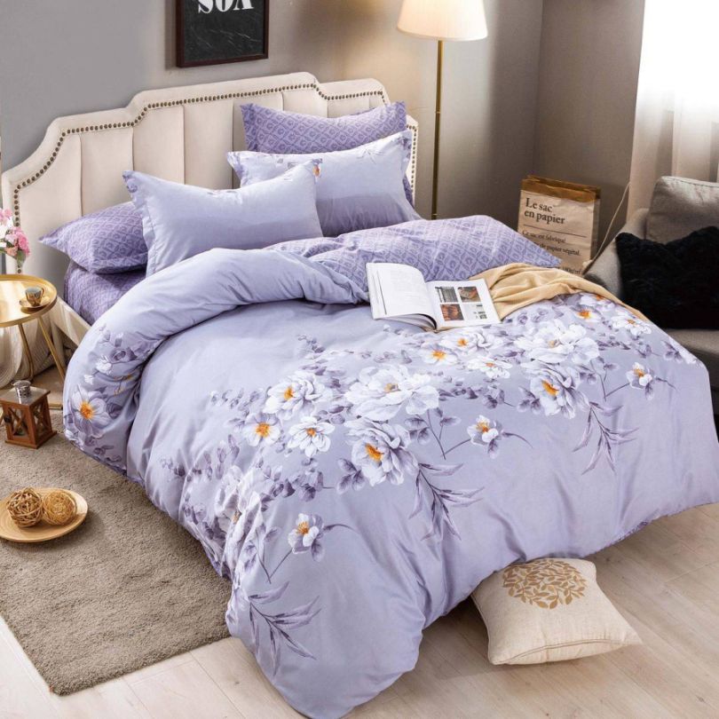 Lenjerie de pat finet, 6 piese, confort absolut si aspect elegant pentru dormitor| 2127-J