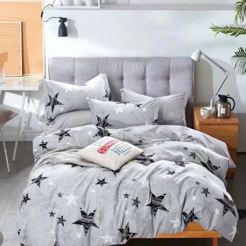 Lenjerie de pat finet, 6 piese, confort absolut si aspect elegant pentru dormitor| 2130-J