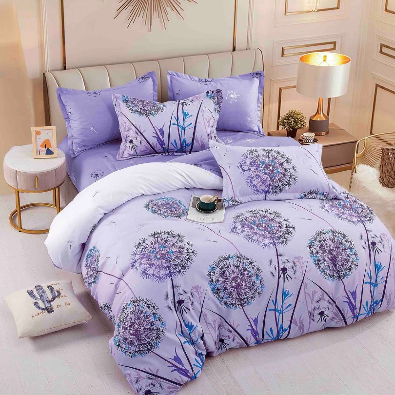 Lenjerie de pat finet, 6 piese, confort absolut si aspect elegant pentru dormitor| 2144-J 