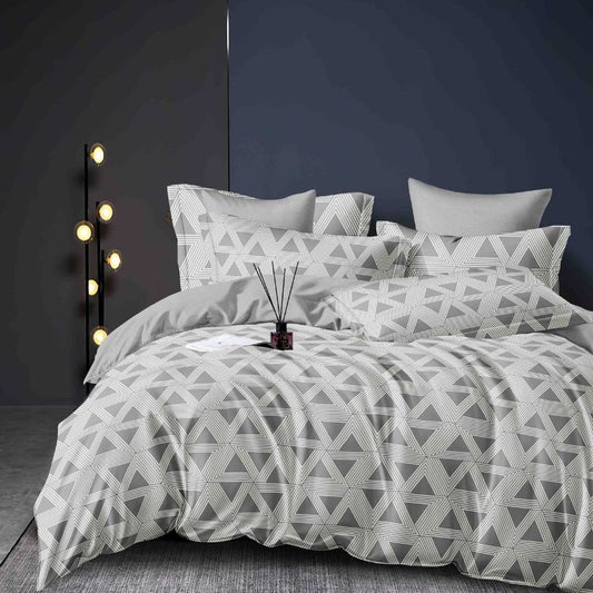 Lenjerie de pat finet, 6 piese, confort absolut si aspect elegant pentru dormitor| 2176-J 