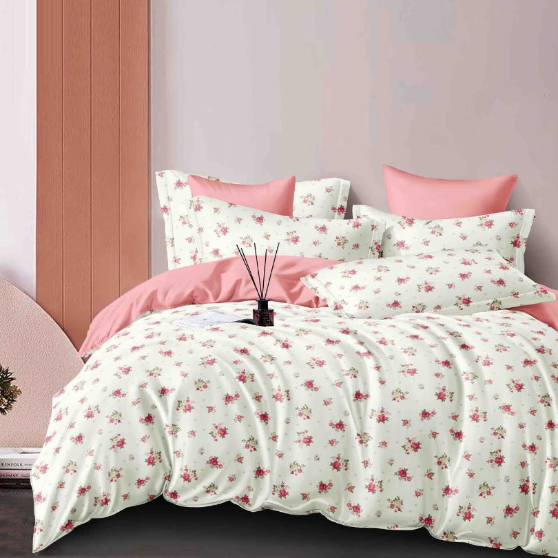 Lenjerie de pat finet, 6 piese, confort absolut si aspect elegant pentru dormitor| 2178-J 
