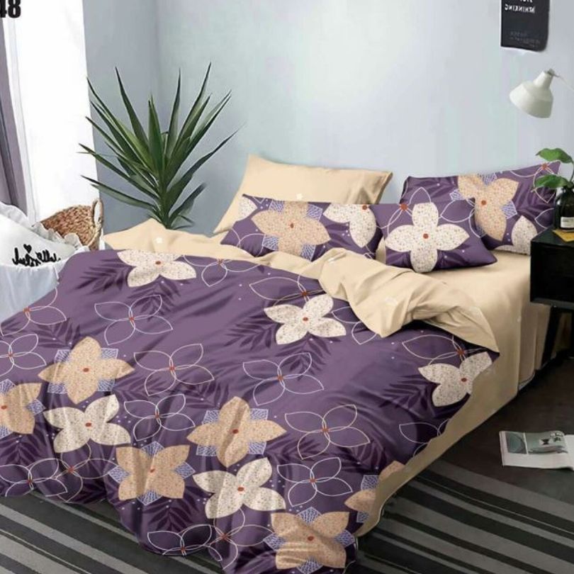 Lenjerie de pat finet 6 piese, eleganta, atingere catifelata si stil modern | 1398-SEP 