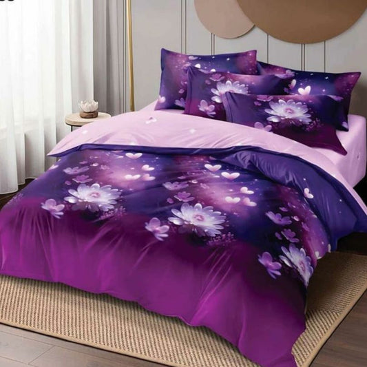 Lenjerie de pat finet 6 piese, eleganta, atingere catifelata si stil modern | 1414-SEP 