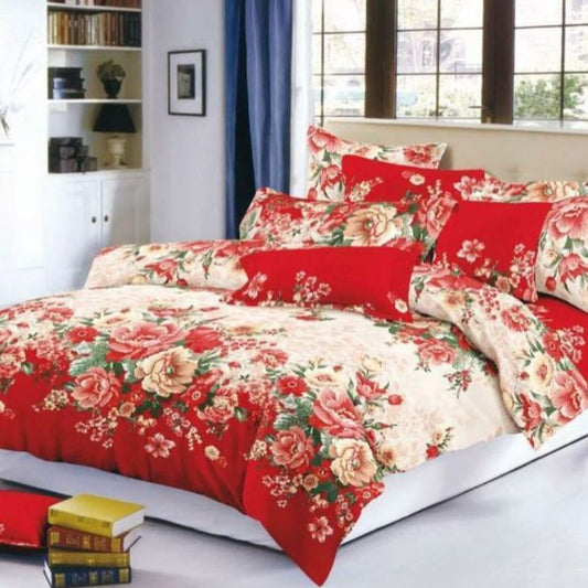 Lenjerie de pat finet 6 piese, eleganta, atingere catifelata si stil modern | 1443-SEP 