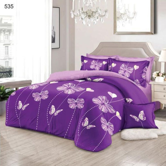 Lenjerie de pat finet 6 piese, eleganta, atingere catifelata si stil modern | 1477-SEP 