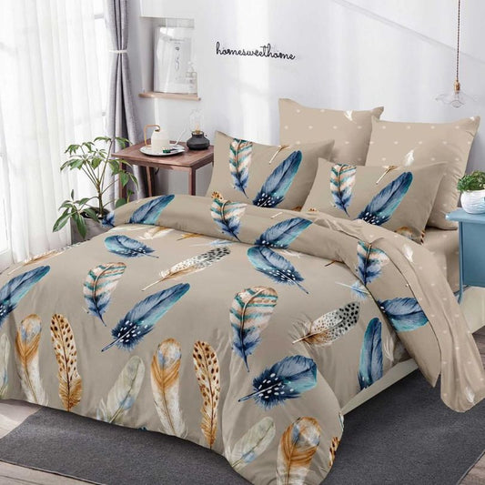 Lenjerie de pat finet cu elastic, 6 piese, ultra moale și modernă | 3930-CV
