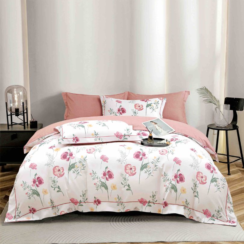 Lenjerie de pat finet lux, 6 piese, ultra moale, confort premium | 2519-J 