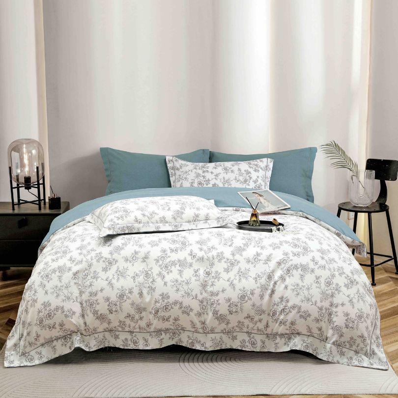 Lenjerie de pat finet lux, 6 piese, ultra moale, confort premium | 2520-J