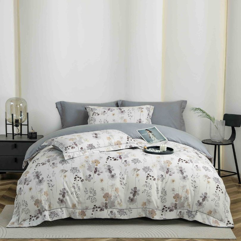 Lenjerie de pat finet lux, 6 piese, ultra moale, confort premium | 2534-J