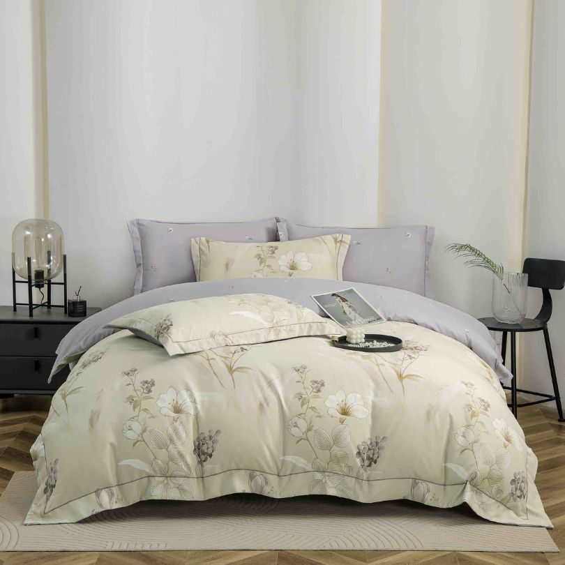 Lenjerie de pat finet lux, 6 piese, ultra moale, confort premium | 2535-J