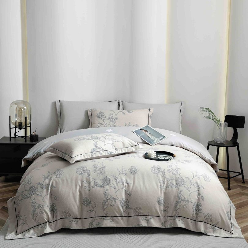 Lenjerie de pat finet lux, 6 piese, ultra moale, confort premium | 2536-J 