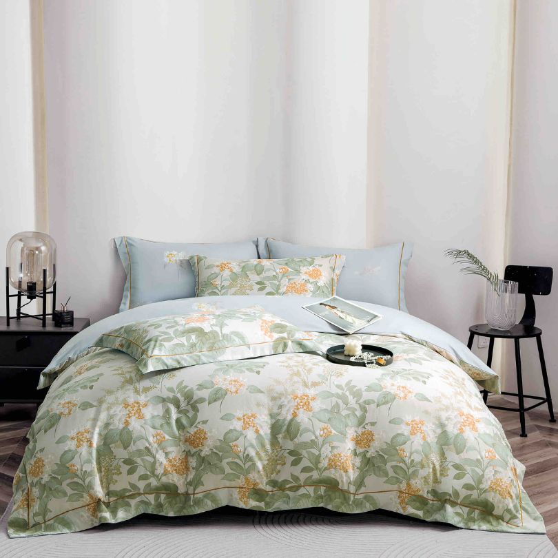 Lenjerie de pat finet lux, 6 piese, ultra moale, confort premium | 2537-J 