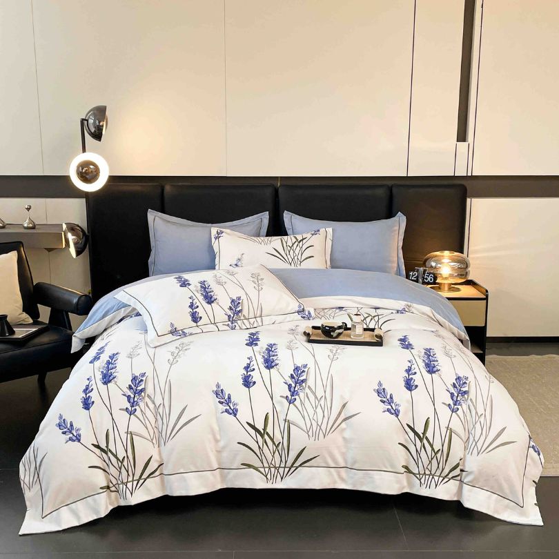 Lenjerie de pat finet lux, 6 piese, ultra moale, confort premium | 2541-J 