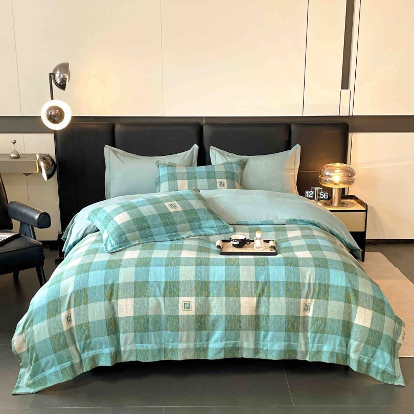 Lenjerie de pat finet lux, 6 piese, ultra moale, confort premium | 2543-J 