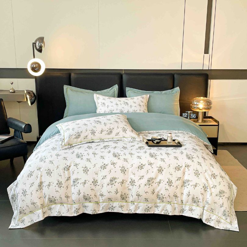 Lenjerie de pat finet lux, 6 piese, ultra moale, confort premium | 2544-J 