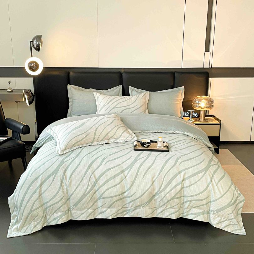 Lenjerie de pat finet lux, 6 piese, ultra moale, confort premium | 2545-J 