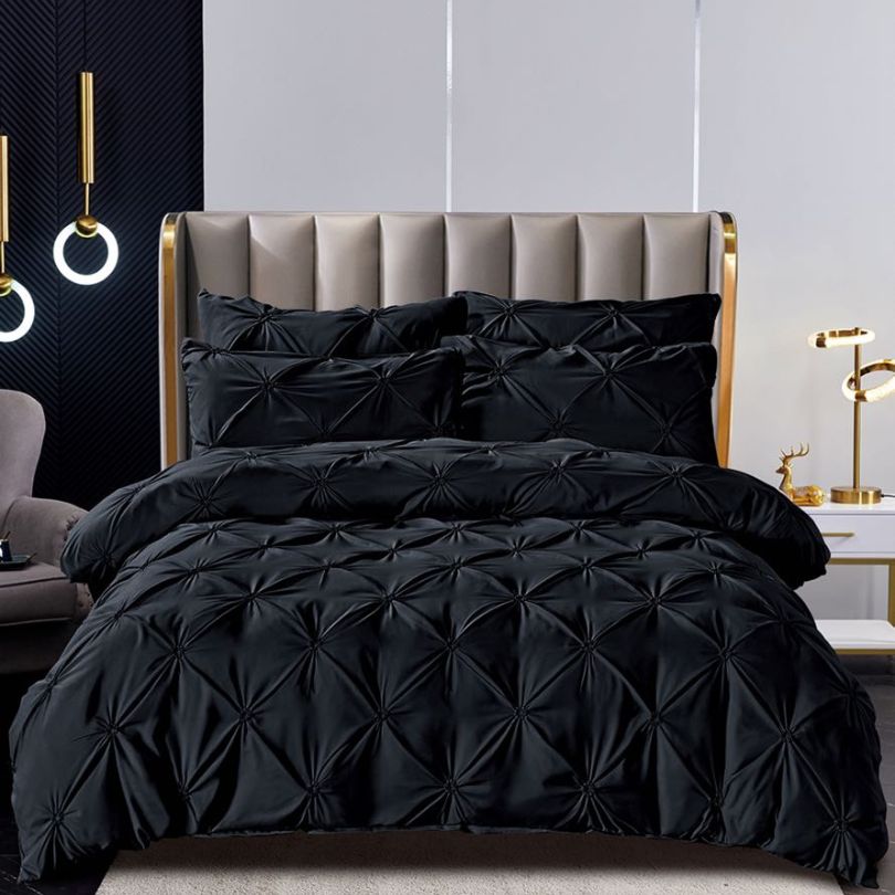 Lenjerie de pat finet premium, 6 piese, ultra moale si rezistenta, confort de lux | 2345-J