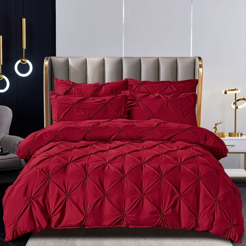 Lenjerie de pat finet premium, 6 piese, ultra moale si rezistenta, confort de lux | 2349-J 