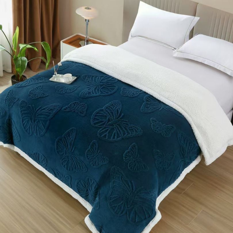 Patura blanita cu fermoar, ultra moale,  perfecta pentru relaxare | 2819-S