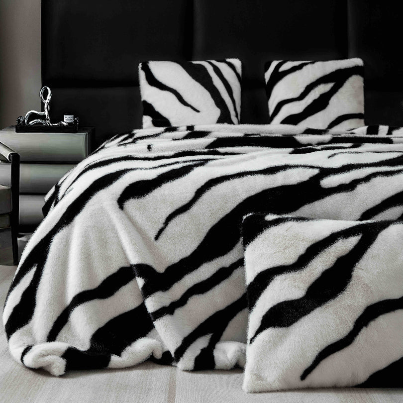 Patura cu Blana de Nurca – 3 Piese | Lux si Caldura pentru Casa Ta | COD 0755-J