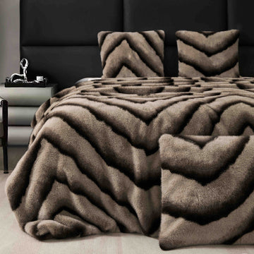 Patura cu Blana de Nurca – 3 Piese | Lux si Caldura pentru Casa Ta | COD 0756-J