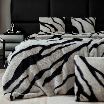 Patura cu Blana de Nurca – 3 Piese | Lux si Caldura pentru Casa Ta | COD 0758-J