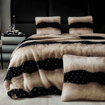 Patura cu Blana de Nurca – 3 Piese | Lux si Caldura pentru Casa Ta | COD 0760-J