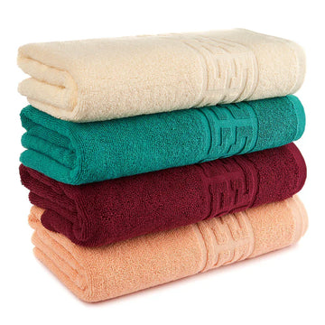 Set 4 Prosoape, 100% Bumbac Greek Border