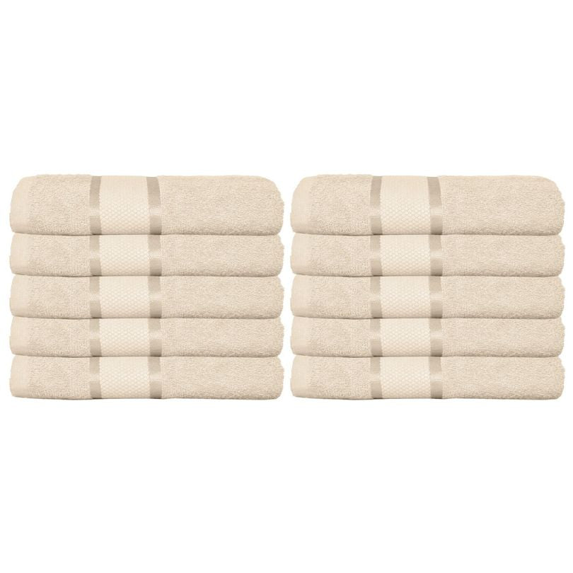Set 10 prosoape bumbac 100%, 500 g/mp, model Dunga, ultra moi și absorbante|1017-PK 