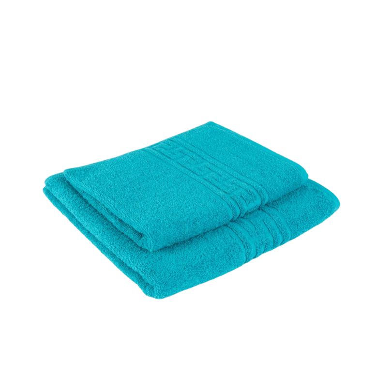 Set 2 prosoape – 1 baie, 1 fata, bumbac 100%, 500 g/mp, model Greek | 0550-PK