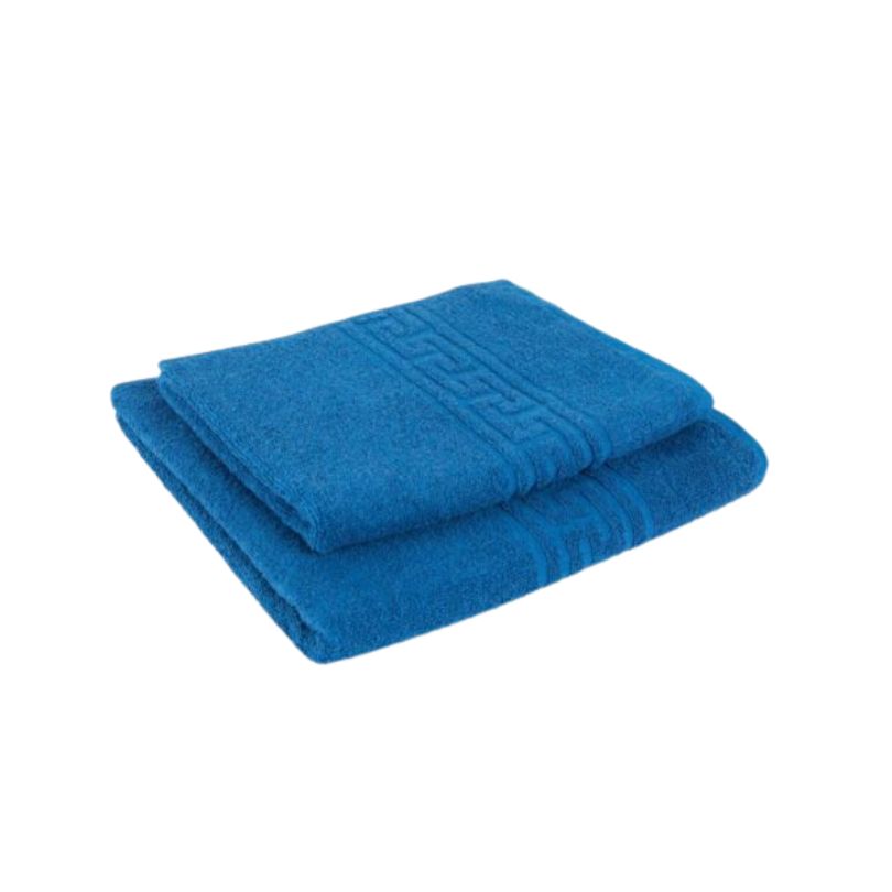 Set 2 prosoape – 1 baie, 1 fata, bumbac 100%, 500 g/mp, model Greek | 0552-PK