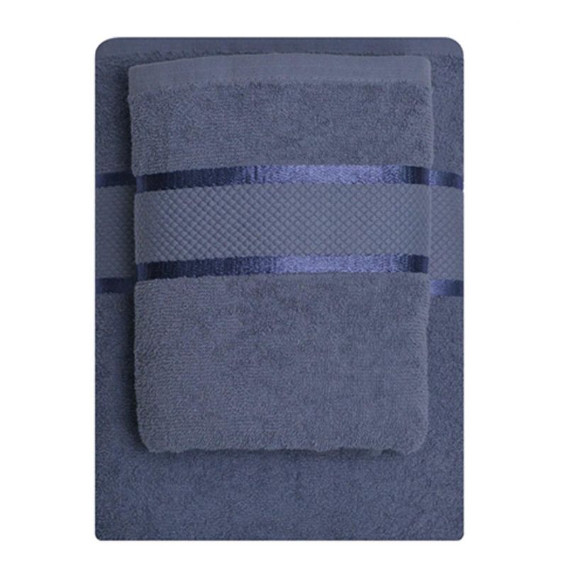 Set 2 prosoape bumbac 100%, 500 g/mp, model Dunga, ultra moi și absorbante|1065-PK  2