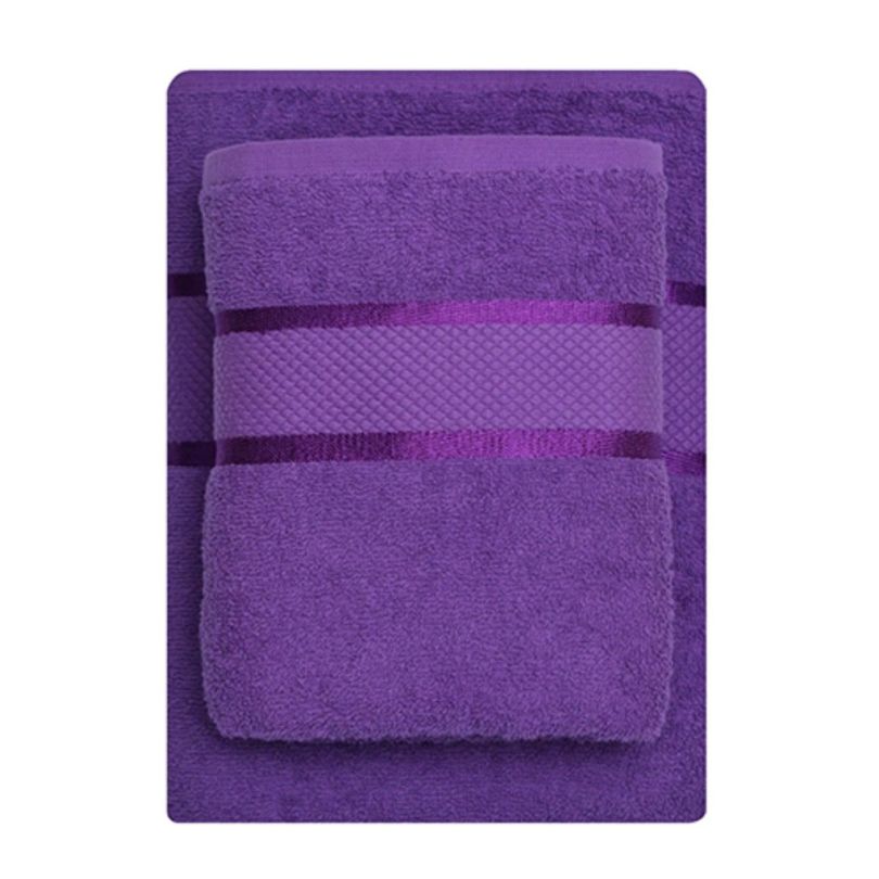 Set 2 prosoape bumbac 100%, 500 g/mp, model Dunga, ultra moi și absorbante|1066-PK 2