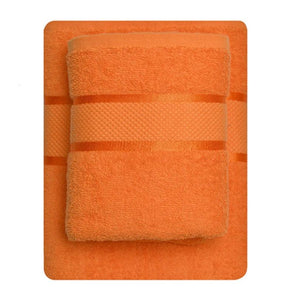 Set 2 prosoape bumbac 100%, 500 g/mp, model Dunga, ultra moi și absorbante|1068-PK 2