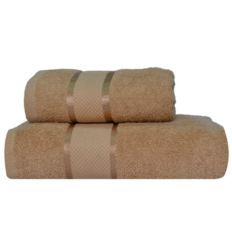 Set 2 prosoape bumbac 100%, 500 g/mp, model Dunga, ultra moi și absorbante|1071-PK 