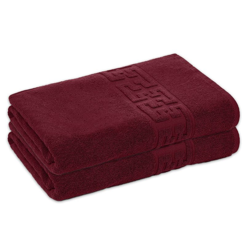 Set 2 prosoape bumbac 100%, 500 g/mp, model Greek, moi si absorbante | 0541-PK