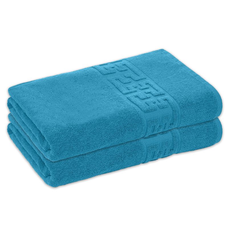 Set 2 prosoape bumbac 100%, 500 g/mp, model Greek, moi si absorbante | 0542-PK