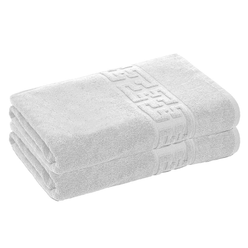 Set 2 prosoape bumbac 100%, 500 g/mp, model Greek, moi si absorbante | 0544-PK