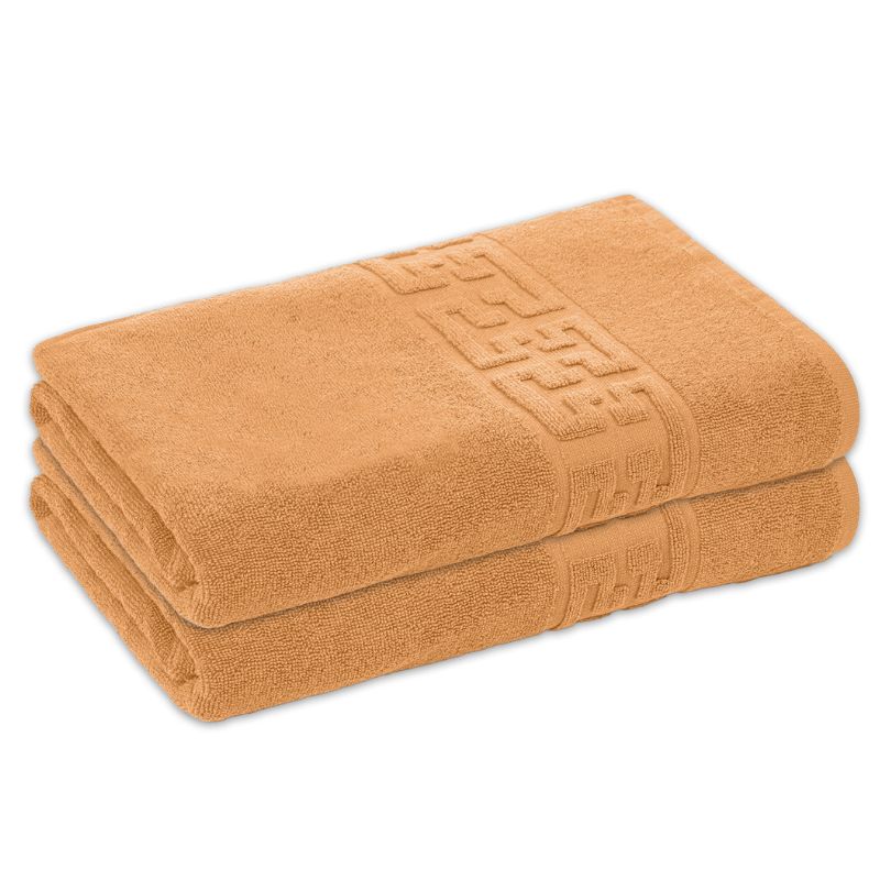 Set 2 prosoape bumbac 100%, 500 g/mp, model Greek, moi si absorbante | 0547-PK