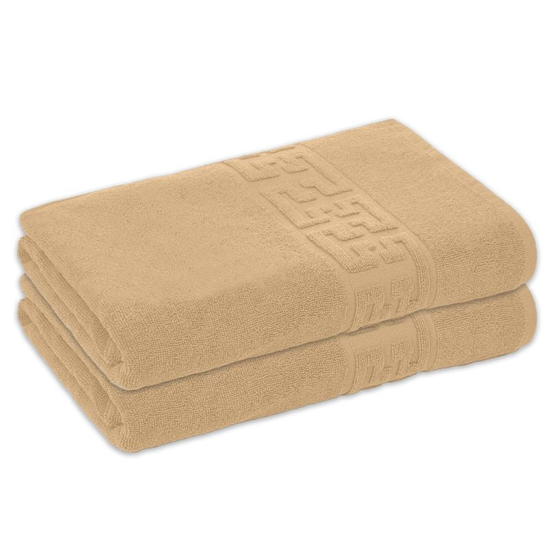 Set 2 prosoape bumbac 100%, 500 g/mp, model Greek, moi si absorbante | 0548-PK