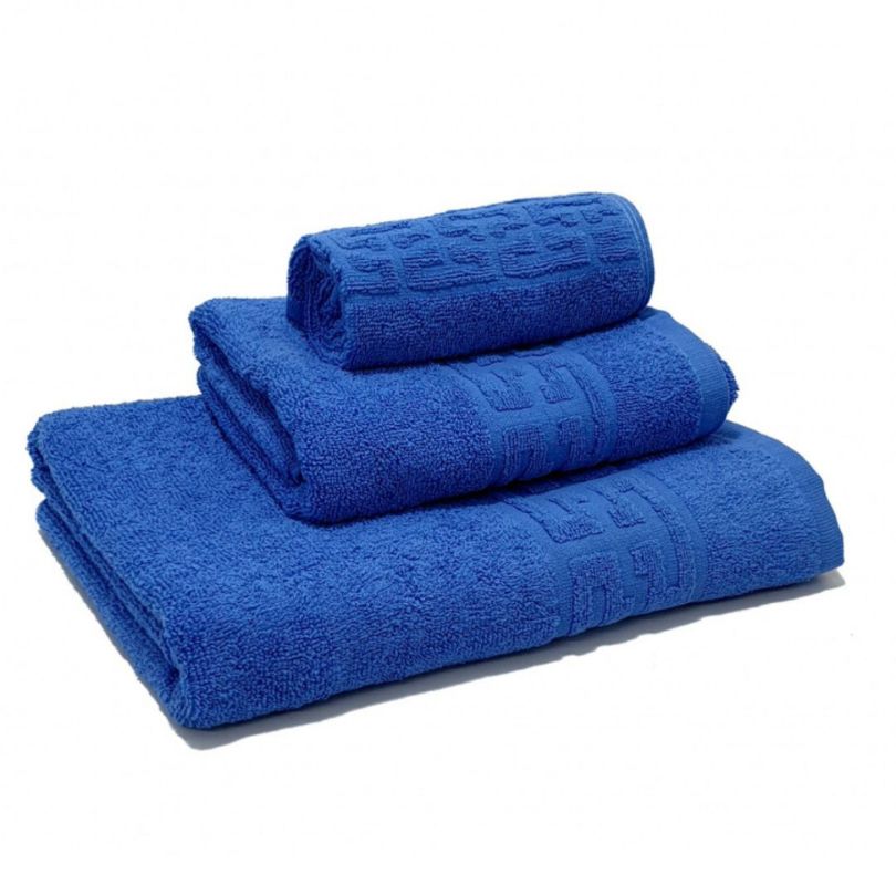 Set 3 prosoape – 1 mic, 1 mediu, 1 mare, bumbac 100%, 500 g/mp, model Greek | 0609-PK