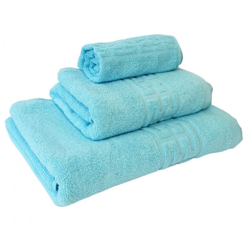 Set 3 prosoape – 1 mic, 1 mediu, 1 mare, bumbac 100%, 500 g/mp, model Greek | 0610-PK
