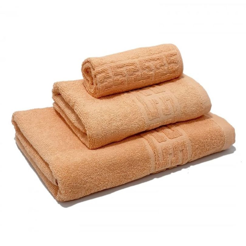 Set 3 prosoape – 1 mic, 1 mediu, 1 mare, bumbac 100%, 500 g/mp, model Greek | 0611-PK