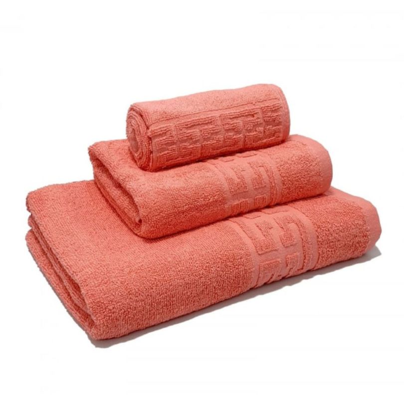 Set 3 prosoape – 1 mic, 1 mediu, 1 mare, bumbac 100%, 500 g/mp, model Greek | 0614-PK