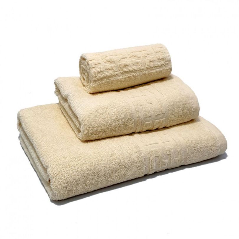 Set 3 prosoape – 1 mic, 1 mediu, 1 mare, bumbac 100%, 500 g/mp, model Greek | 0616-PK