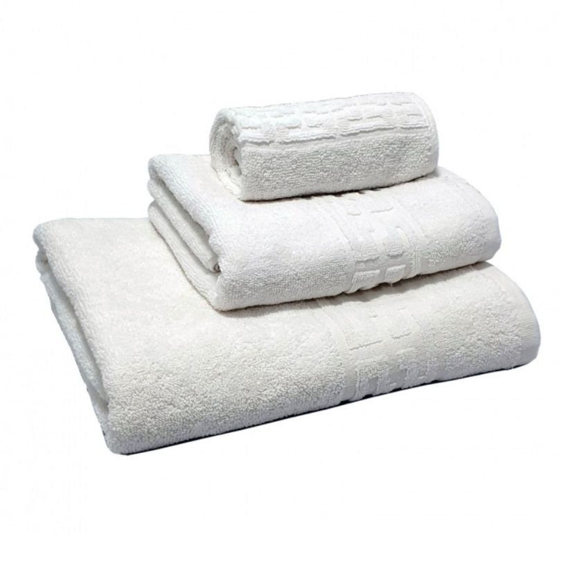 Set 3 prosoape – 1 mic, 1 mediu, 1 mare, bumbac 100%, 500 g/mp, model Greek | 0618-PK