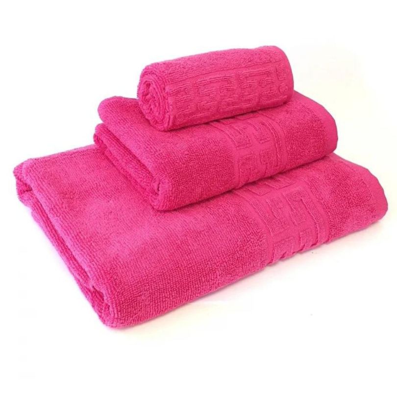 Set 3 prosoape – 1 mic, 1 mediu, 1 mare, bumbac 100%, 500 g/mp, model Greek | 0619-PK