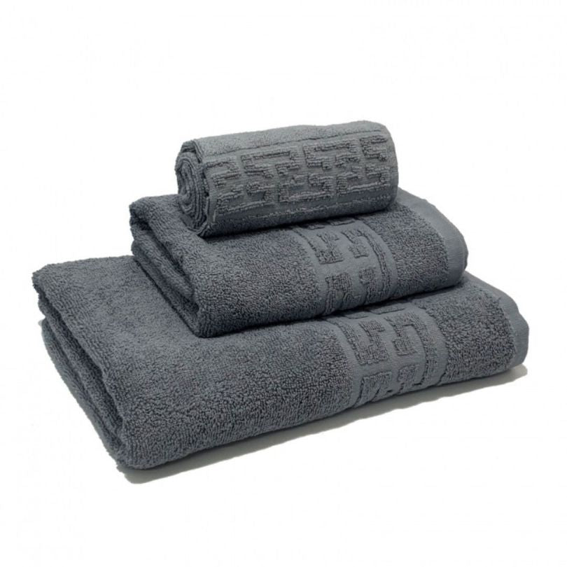 Set 3 prosoape – 1 mic, 1 mediu, 1 mare, bumbac 100%, 500 g/mp, model Greek | 0620-PK