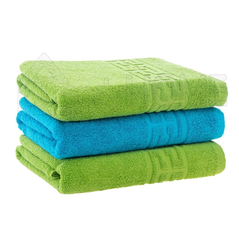 Set 3 prosoape bumbac 100%, 500 g/mp, model Greek, moi si absorbante | 0555-PK